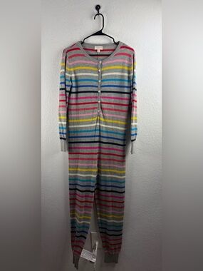 LOVE by GAP Women’s  Striped Sweater onesie in Gray and Red Size M